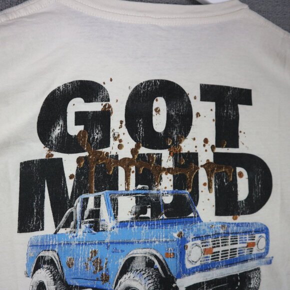 Ford Bronco Got Mud Car Graphic Tee Womens Large Made in Mexico - Picture 6 of 7